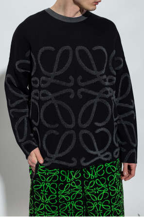 Polo sweater in cashmere Green - LOEWE